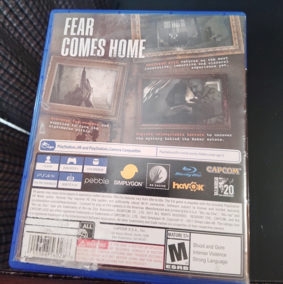 PlayStation 4 Resident Evil Biohazard Video Game Disc - Picture 2 of 10